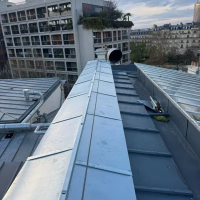 Couvreur à Paris réfection toiture zinc