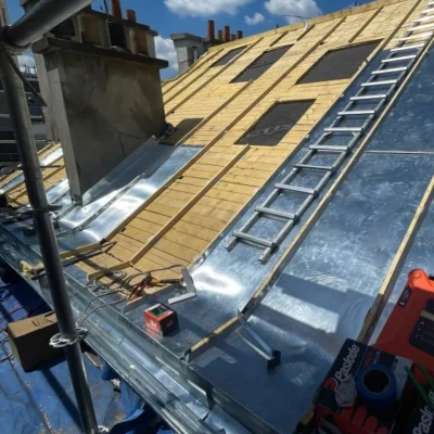 Réfection toiture zinc Paris 75