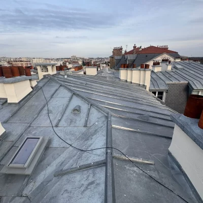 Réfection toiture zinc Paris