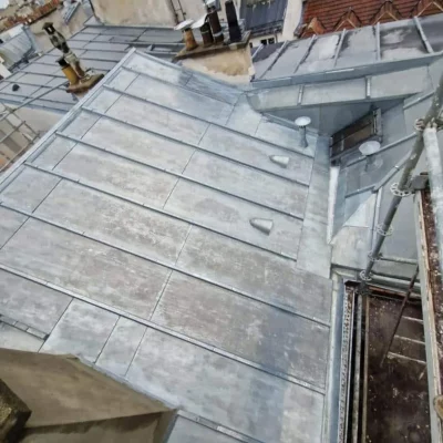 Rénovation toiture zinc Paris 75
