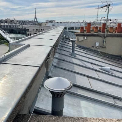 Réparation toiture zinc Paris 75